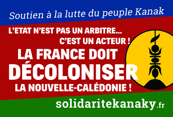 2020 - 5 - 19 - Solidarité Kanaky Stickers 2020 la france doit décoloniser
