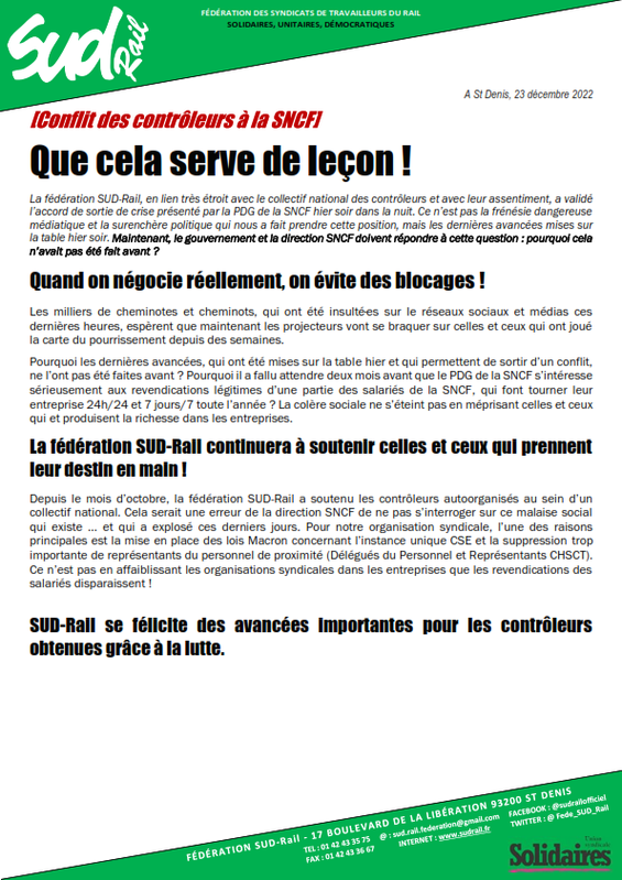 2022 - 12 - 23 - CP - Que cela serve de leçon V Syndicats_001