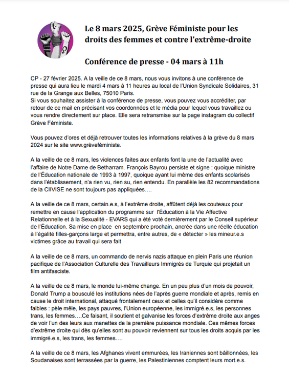 CP conf de presse 4 mars