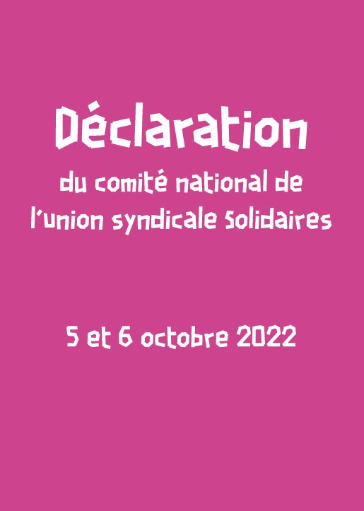 Déclaration CN